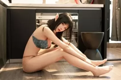 커피를 즐기는 엘프